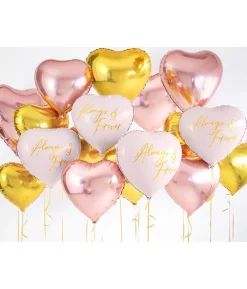 Folieballon Hjerte, rose gold