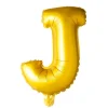 Folie ballon J, guld 41 cm