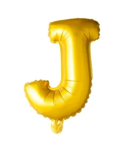 Folie ballon J, guld 41 cm