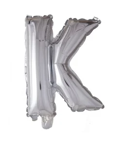 Folie ballon K, sølv 41 cm