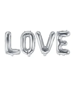 Folieballon LOVE sølv