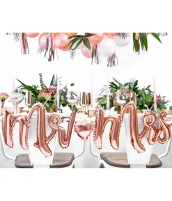 Folieballon Mr & Mrs, rose gold