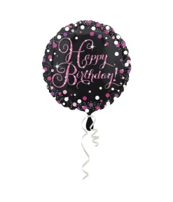 Folieballon Pink Sparkling