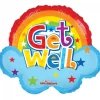 Folieballon Rainbow get well