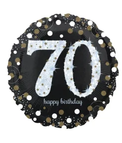 Folieballon 70 år Sparkling
