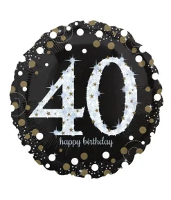 Folie ballon 40 år Sparkling