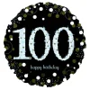 Folieballon 100 år Sparkling