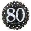Folieballon 80 år Sparkling