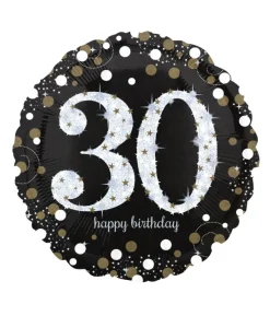 Folieballon 30 år Sparkling