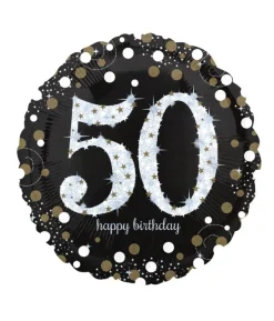 Folieballon 50 år Sparkling