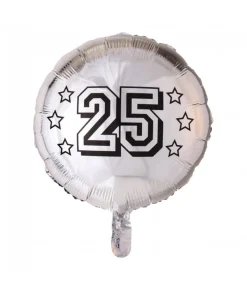 Folieballon 25 Sølv