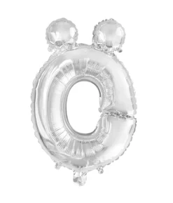 Folie ballon Ö, sølv 41 cm