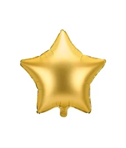 Folieballon Stjerne, guld mat