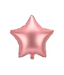 Folieballon Stjerne, Rose gold mat