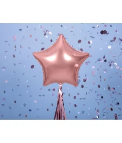 Folieballon Stjerne, Rose gold