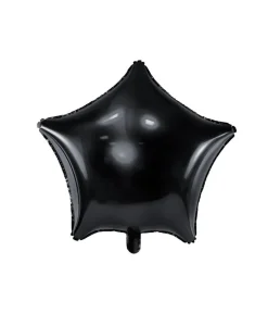 Folieballon stjerne, sort
