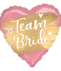 Folieballon Team bride hjerte