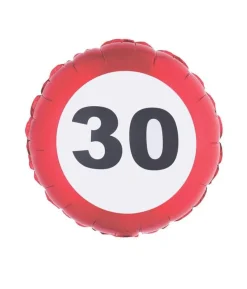 Folieballon trafik skilt 30