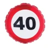 Folieballon trafik skilt 40