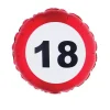 Folieballon trafik skilt 18
