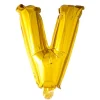Folie ballon V, guld 41 cm