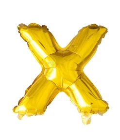 Folie ballon X, guld 41 cm