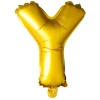 Folie ballon Y, guld 41 cm