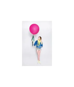 Fuchsia jumbo ballon, 1 stk