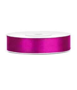 Fuchsia satinbånd 12mm