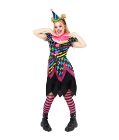 Funhouse Neon klovnekostume
