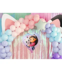 Gabbys dukkehus hjerte folieballon