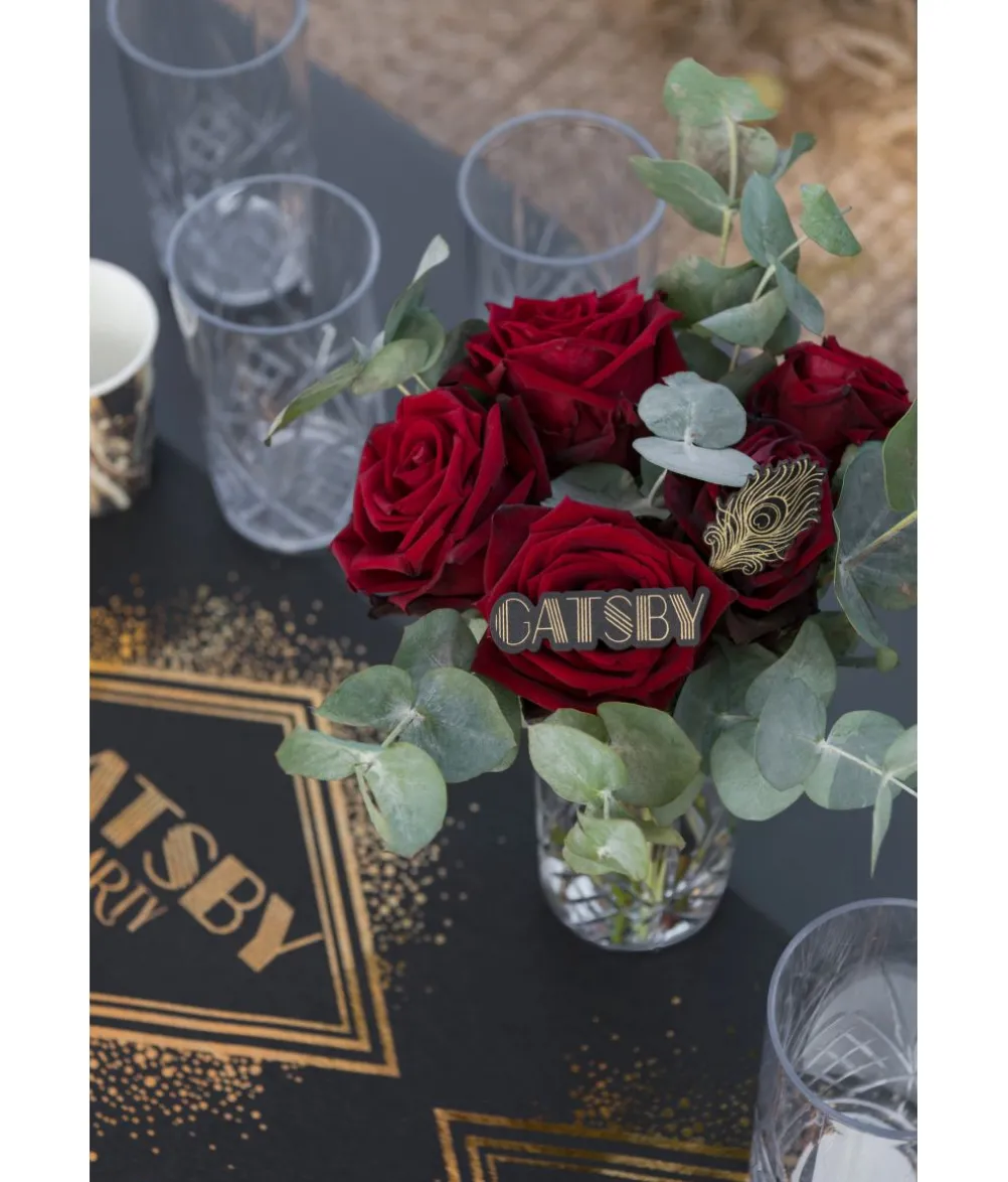 Gatsby bordpynt i træ, 10 stk