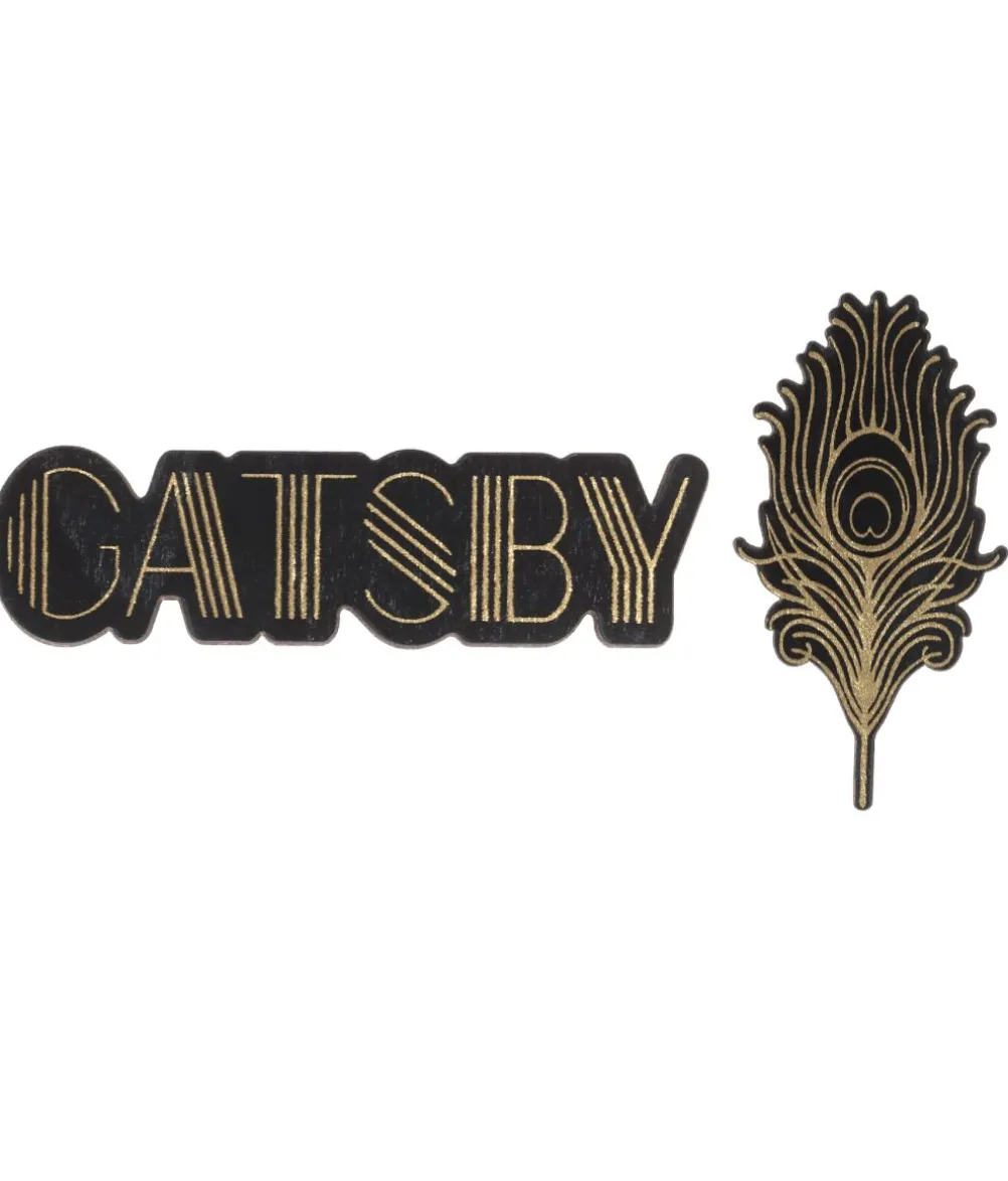 Gatsby bordpynt i træ, 10 stk