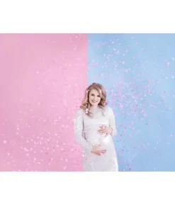 Gender reveal - Boy or Girl konfettirør, pink