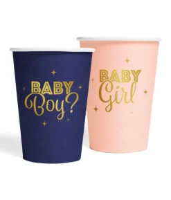 Gender reveal - Boy or Girl papkrus, 8 stk