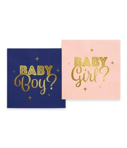Gender reveal - Boy or Girl servietter, 20 stk