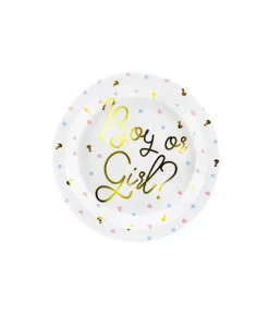 Gender reveal - Boy or Girl tallerken, 23 cm