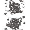 Goth Black Roses tatovering