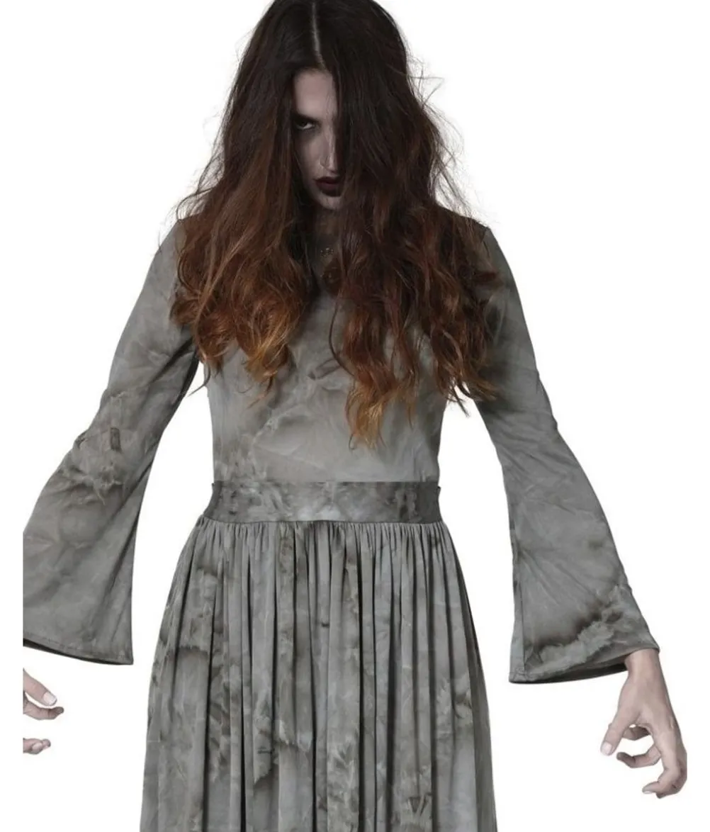Grå dame kostume