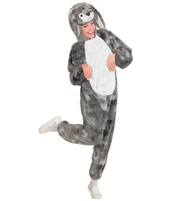 Grå kanin kostume