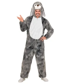 Grå kanin kostume