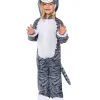 Grå kat kostume