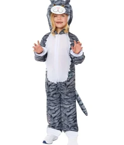 Grå kat kostume