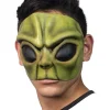 Grøn alien halvmaske