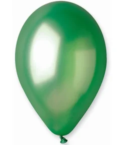 Grøn ballon, metallic