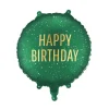 Grøn Happy Birthday folieballon