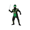 Grøn kombat ninja kostume