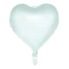 Grøn pastel hjerte folieballon, 46 cm