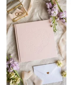 Gæstebog blomsterhjerte