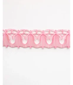 Guirlande med rosa klokker, 3,6 m